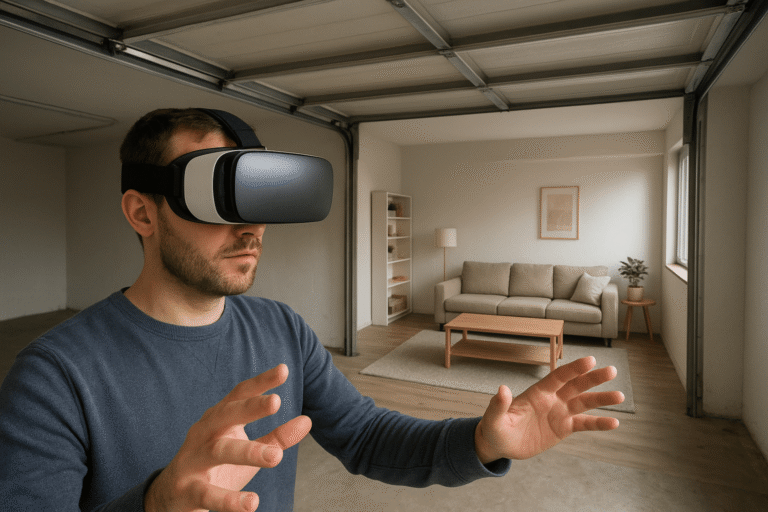 Using Virtual reality to show a converted garage